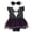 Jack Black Pinstripe, variant on Disney Nightmare Before Christmas Baby Girls' Cosplay Dress and Headband Set Sally Blue Patchwork
