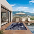 thumbnail image 2 of Navy Blue Coastal Outdoor Rug 3x5 Ft, Non Slip Washable Area Rug, Starfish Coral Summer Beach Ocean Patio Rugs Carpet Runner, Large Floor Mat for Indoor/Outdoor Deck Porch Camping, 2 of 8