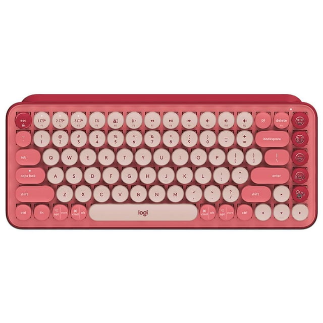 Teclado Logitech Pop Keys, Inalámbrico. Color Rosa. Logitech 920-010715