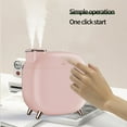 thumbnail image 5 of Cute Mini USB Humidifier, Dual Spout, Home Office Bedroom Desktop, Small Purification Big Spray, 500ml Tank, Ultra-Quiet, Automatic Shut-Off, Portable, Colorful Light, 5 of 8