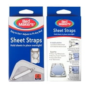 Bed Makers Adjustable Sheet Straps, 4 Pack