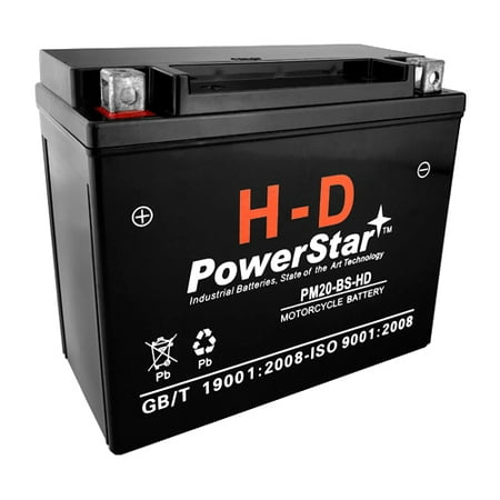 YTX20-BS High Performance Heavy Duty Power Sports Battery 310CCA by