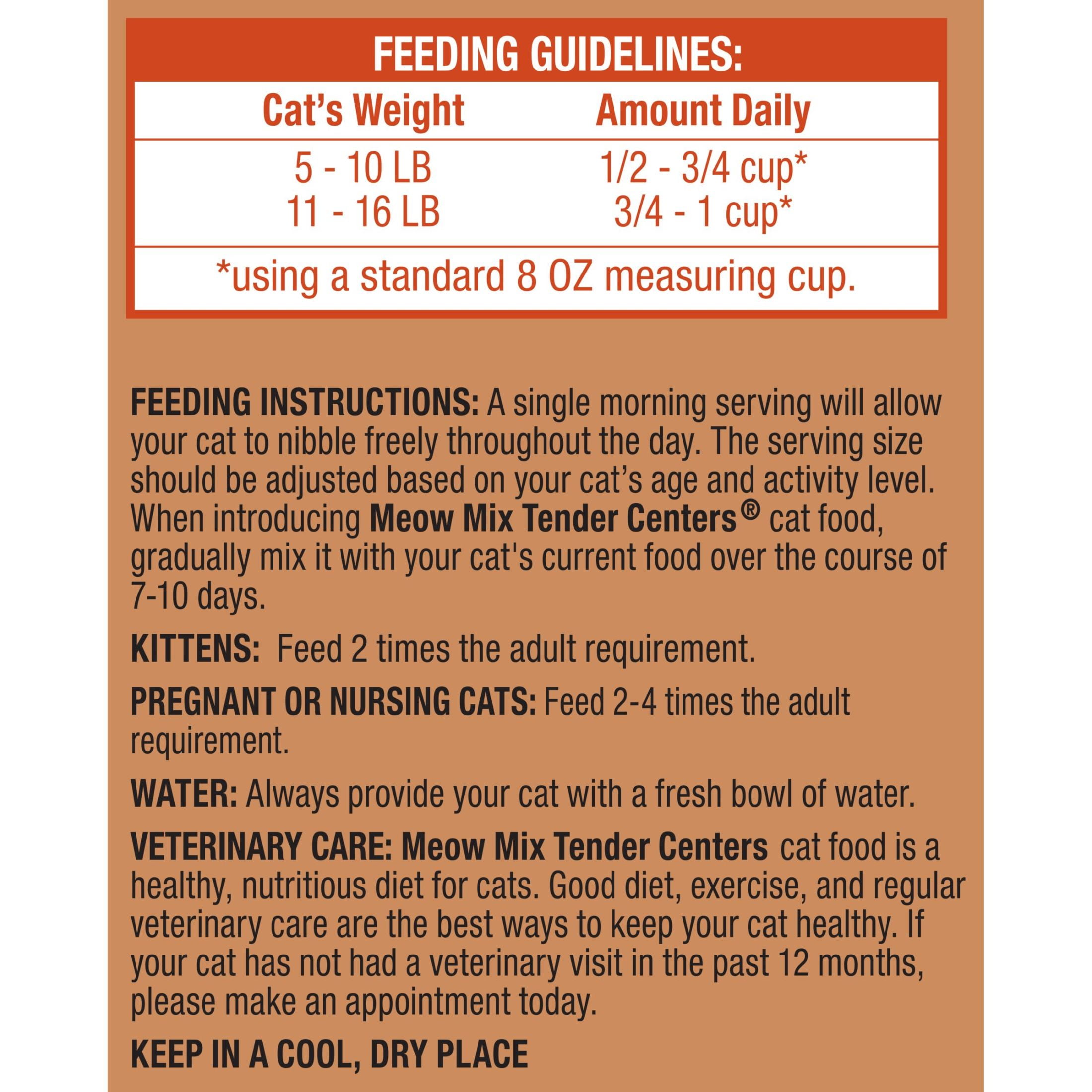 (2 pack) Meow Mix Tender Centers Vitality Bursts, Salmon & Turkey Flavor, Dry Cat Food, 14.2 lb. Bag