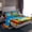 A Colorful, variant on Manfei Cartoon Tractor Full Size Sheets,Rustic Farmhouse Cabin Bed Sheets,Red White Black Patchwork Plaid Sheet Sets For Boys,Super Cozy Room Decor,4-Piece