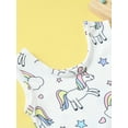 thumbnail image 4 of Suealasg Baby Girls One Piece Swimsuit Infant Girls Sleeveless Goose/Cartoon Horse Print Print Swimwear 6M 12M 18M 24M Newborn Girls Bathing Beachwear, 4 of 9