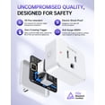 thumbnail image 3 of xianlin-Remote Control Outlet, Wireless Wall Mounted Light Switch, 15A/1500W Remote Plug in On Off Switch for Lamps & Household Appliances, No Wiring, 300 FT RF Range, Compact Design, TUV Listed, 3 of 4