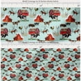 thumbnail image 2 of Soimoi Green Cotton Voile Fabric Barn & Pet Animals Farm Print Sewing Fabric Yard 58 Inch Wide, 2 of 7