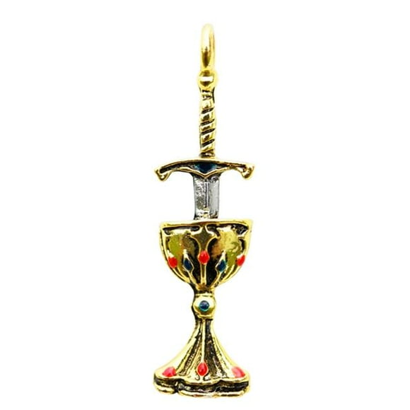 Starlinks KT14 Blade And Chalice Pendant - Perfect Love And Perfect Trust