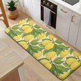 thumbnail image 5 of Yellow Lemon Fruits GreenLeaves Pattern Kitchen Rug Mat,Kitchen Runner Rugs Non Skid Washable,Decorative Kitchen Floor Mats for Kitchen,Sink,Laundry,17"x47.2", 5 of 7