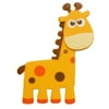 Plaid Wood Painted Giraffe Shape, 1 Each