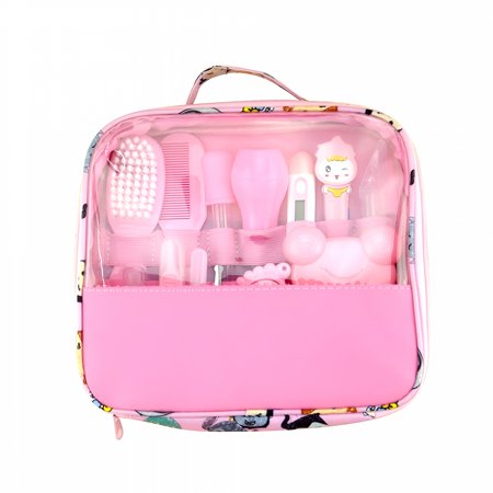XIRQI Baby Grooming Healthcare Kit Baby Care 13 In 1 Essentials Stuff Shower Gifts Nail Clippers Trimmer Products Comb Brush Thermometer Dispenser Nursery Care Kits for Boy Girls