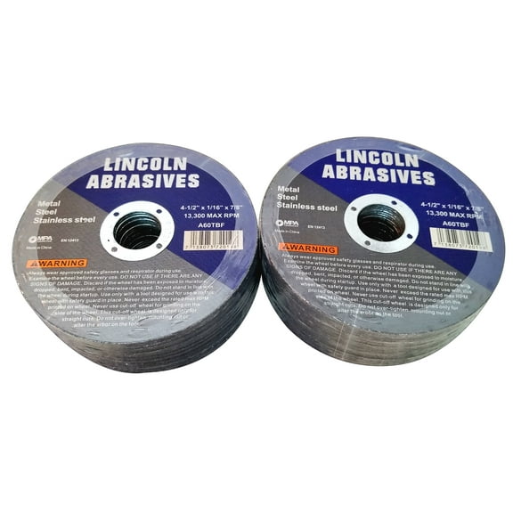 50 Pc 4.5" x 1/16" x 7/8" Cut-Off-Wheels for Metal / Stainless Steel