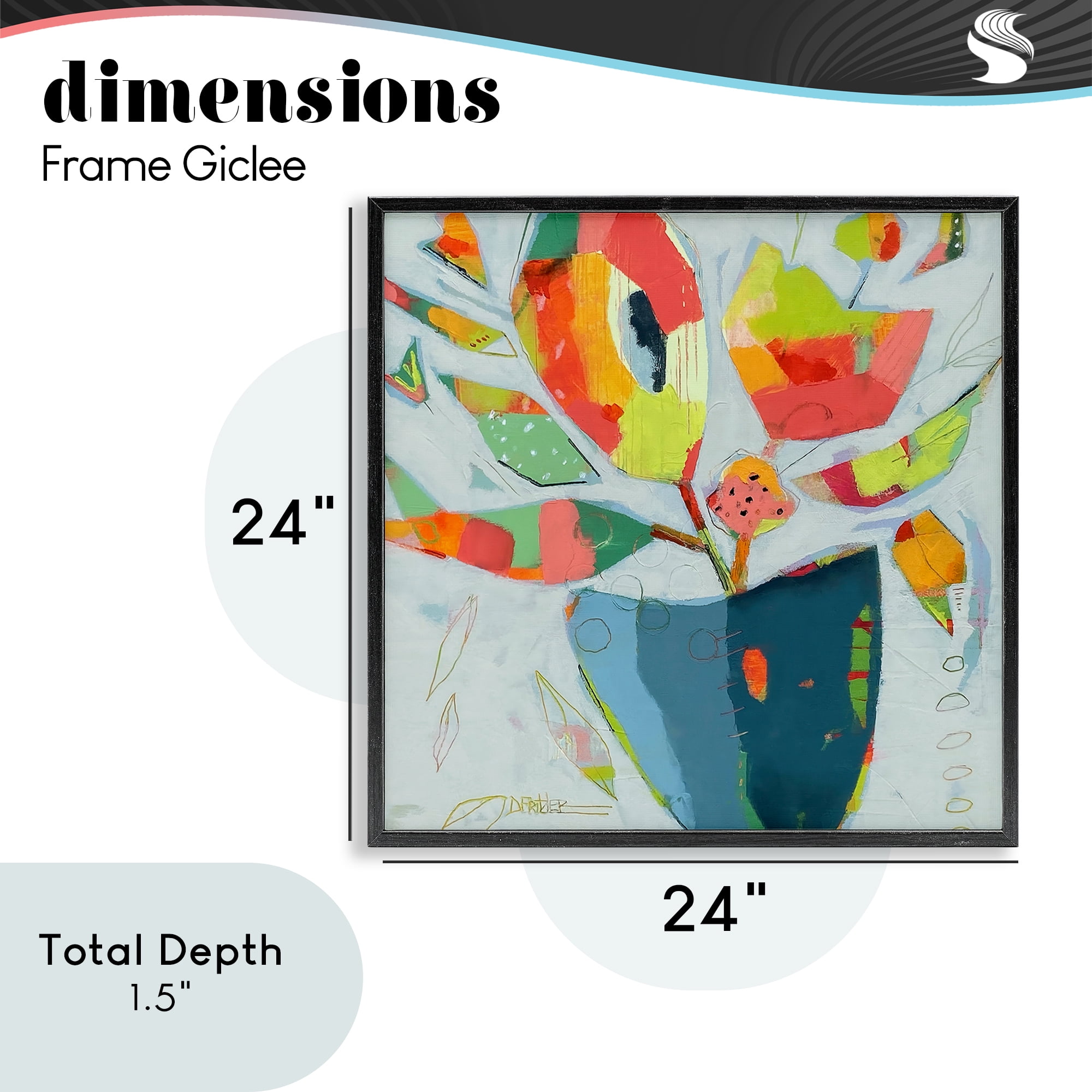 Getting My Groove On Black Framed Giclee Art, design by Dianna Fritzler