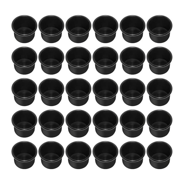 Portavelas para Velas CóNicas, Portavelas, Velas de Té, Velas de Mesa con Inserto de Vela, Portavelas 30 Piezas Negro