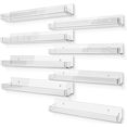 thumbnail image 1 of RORKIM 8 Pack Clear Acrylic Wall Mounted Shelves,Clear Acrylic Storage Shelf, 1 of 7