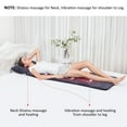thumbnail image 4 of Comfier Full Body Massage Mat with Heat, Vibrating Massage Pad with Detachable Shiatsu Neck Pillow, Foldable Back Massage Chair Pad Gift For Family Dad Mom, 4 of 10