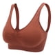 thumbnail image 3 of Sujetador deportivo de fitness, sujetador acolchado inalámbrico, sujetador suave y transpirable para mujer, para yoga, gimnasio, correr, café M, 3 of 9