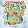 thumbnail image 2 of Men's Teenage Mutant Ninja Turtles Distressed Team in Action  Graphic Tee White/Blue Small, 2 of 4