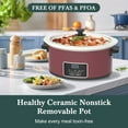 thumbnail image 2 of Programmable Slow Cooker with Timer Keep Warm - Small Kitchen Appliance for Family Dinners, 2 of 5