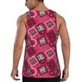 thumbnail image 3 of Easygdp Geometry Men's Tank Top, Sleeveless Muscle T Shirts, Breathable, Quick-Dry, Loose for Gym, Running, Fitness - 4X-Large, 3 of 9