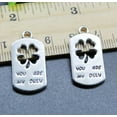 thumbnail image 5 of U8MO 'You Are My Only' Alloy Charms Pendant for Jewelry Making DIY Bracelet Necklace-4pcs, 5 of 6