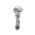 thumbnail image 4 of 2.18 Ct Round Cut AAA Zirconia Stainless Steel Engagement Ring Women's Size 6, 4 of 5