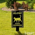 thumbnail image 4 of C-craft Cats Crossing Zone Yard Sign for Enhanced Security, 4 of 4