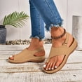 thumbnail image 4 of Dakaela Orthopedic Wedge Sandals for Women Comfortable Walking Dressy Slides 2026 Ladies Platform Slingback Casual Shoes Indoor Outdoor Beige 6, 4 of 9