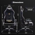 COLAMY Big and Tall Gaming Chair Ergonomic 350lbsRacing Style Desk