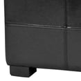 thumbnail image 3 of Safavieh Large  Maiden Tufted Leather Storage Bench in Black, 3 of 4