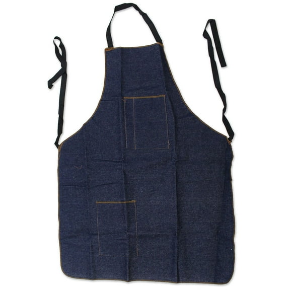 DAB 25" x 34" Denim Apron with 2 Pockets | Robust Construction | Ergonomic Design with Reinforced Neck Strap | Ideal for Various Professions