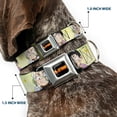 thumbnail image 2 of Crunchyroll Pet Collar, Dog Collar Metal Seatbelt Buckle, Dr Stone Chibi Senku and Gen Faces Stars Yellows, 20 to 31 Inches 1.5 Inch Wide, 2 of 8