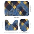 Bathroom Four Sets Of Floor Mat Shower Curtain Strong Durability Easy ...