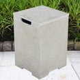 thumbnail image 2 of Elementi Plus Propane Tank Cover Table Outdoor Fire Pit Side Table Square Propane Tank Hideaway Storage Box for 20lb Propane Gas Tank Concrete - Light Grey, 15.7" x 15.7" x 24.8", 2 of 4
