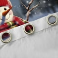 thumbnail image 4 of Manfei Winter Pink Snowman Blackout Curtains Set of 2 (52x84 Each), Christmas Bird Robin Window Curtains, Festival Holiday Curtains and Drapes, Curtains and Drapes Bedroom Decor, 4 of 6