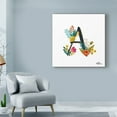 thumbnail image 3 of Trademark Fine Art 'Romantic Luxe Monogram A Black' Canvas Art by Janelle Penner, 3 of 3