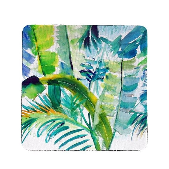 Betsy Drake CT1116 Jungle Greens Coaster - Set of 4