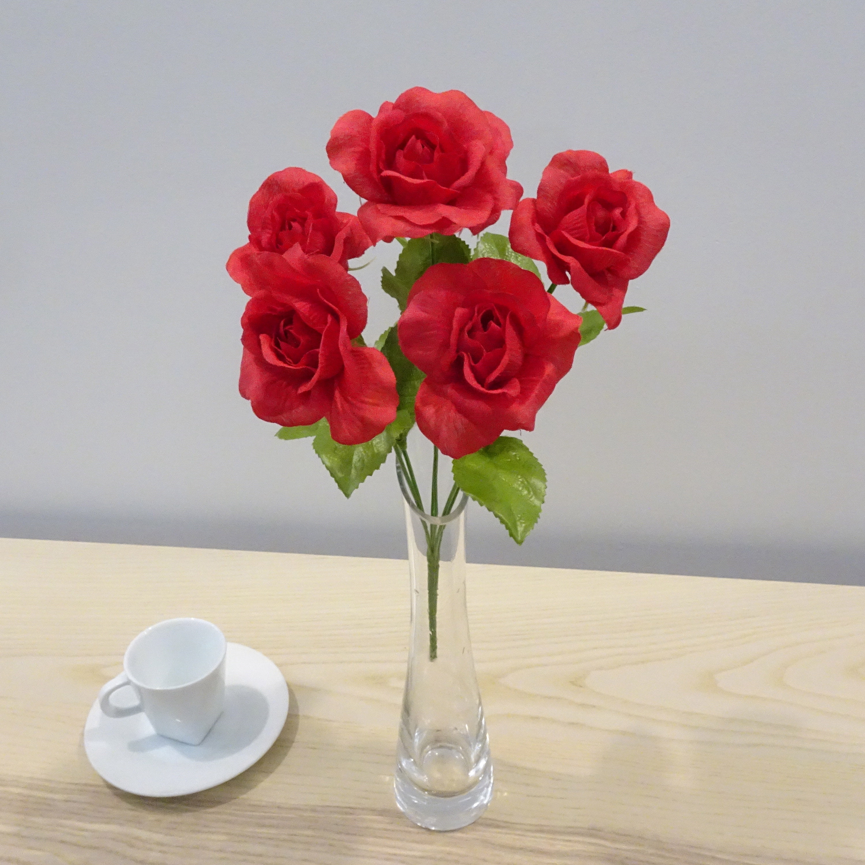 Red Open Rose Bush, 1 Each