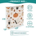 thumbnail image 3 of FORMRS 3 Ring Binder 1.5 inch with Pockets Set of 2 Clip Board 200 Sheets Capacity, Hand Drawn Pumpkin, 3 of 8