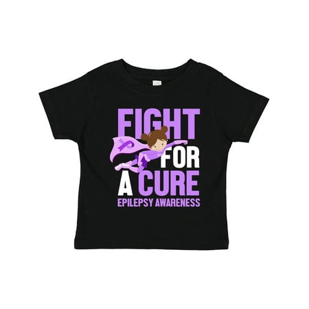 

Inktastic Fight For a Cure with Super Hero Girl in Light Purple Boys or Girls Toddler T-Shirt