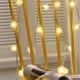 thumbnail image 4 of Decoración Navideña Xihbxyly En Espinas y Pompón de Nieve Linterna Led Cadena de Luces Pilas, 4 of 7