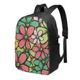 thumbnail image 1 of YFYANG 17" Laptop Backpack, Cartoon Floral Pattern Fashion Travel Work Backpack with USB and Headphone Cable Interface for Men and Women, 1 of 8