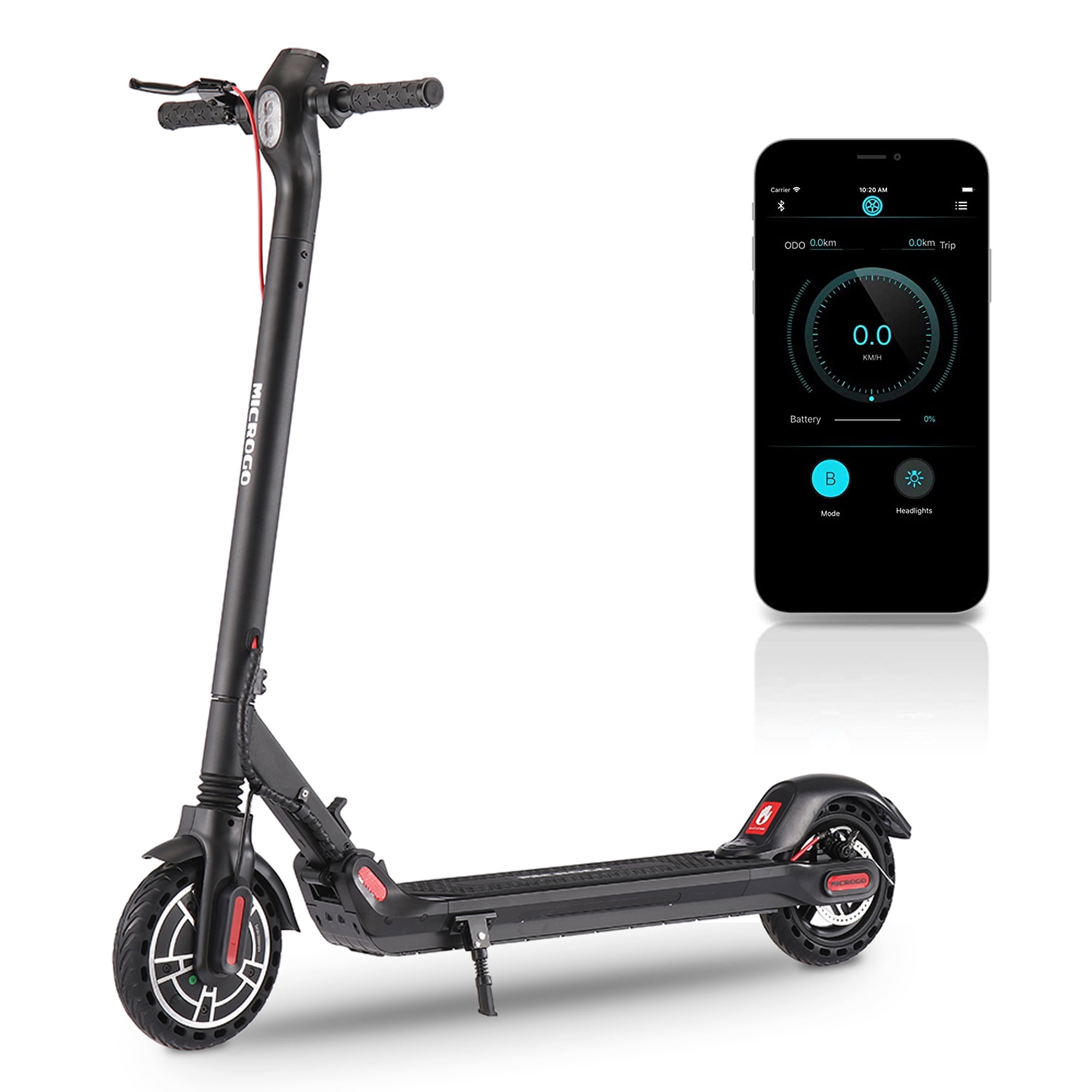 rangle angreb Ashley Furman Foldable Electric Scooter for Adults - Commuting Motorized Scooter with LED  Display, Up to 19 mph, 350W Motor, Double Headlight and Support Bluetooth,  Black - Walmart.com