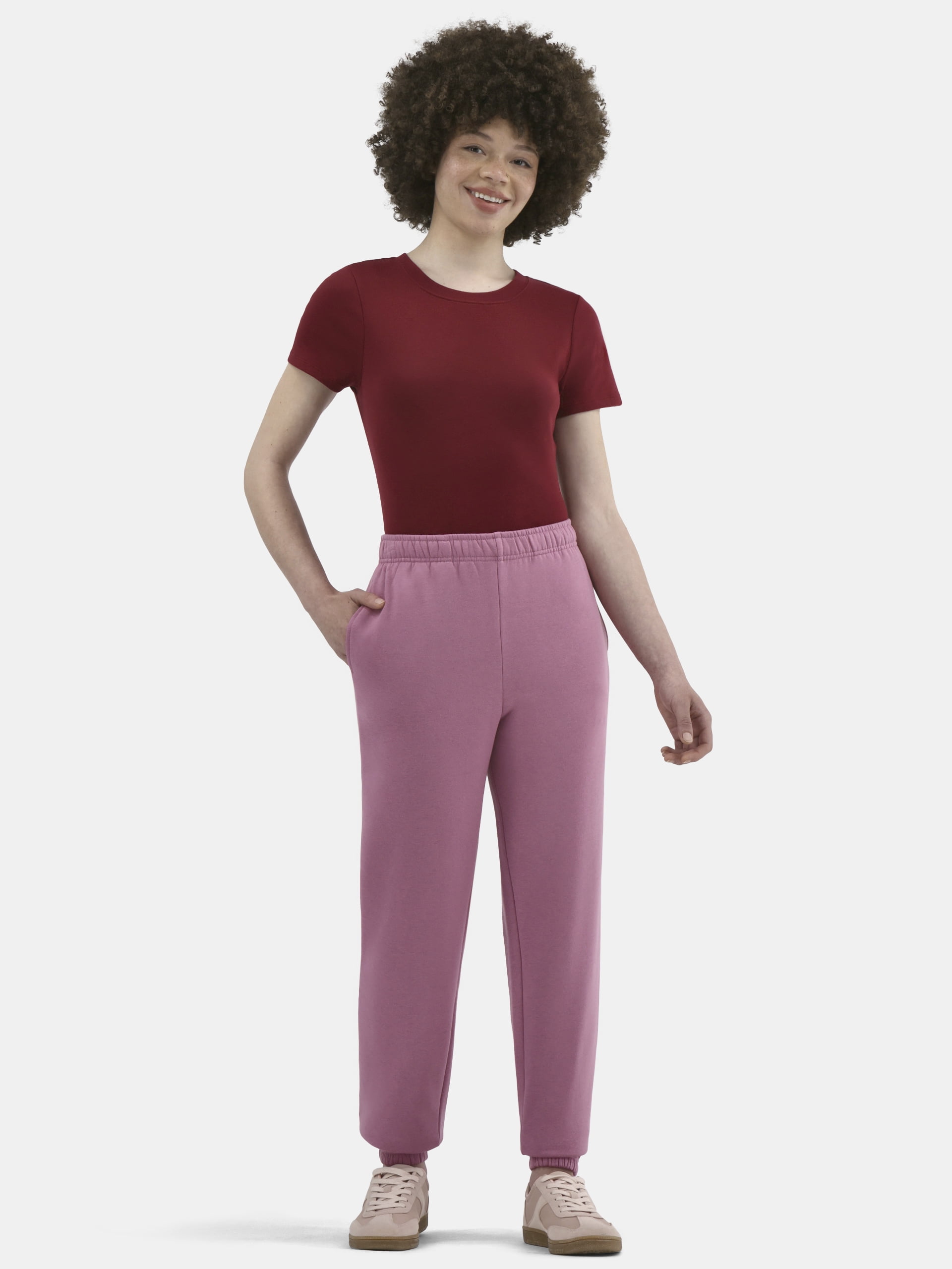 No Boundaries Soft Fleece Joggers, 29'' Inseam, Women's XXS-4X