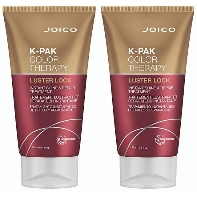 Joico K-PAK Color Therapy Luster Lock Brillance Instantanée et Soin Réparateur, Lot de 2