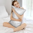thumbnail image 5 of Disketp Silver Glitter Satin Pillowcase For Hair And Skin - Satin Pillow Cases Standard Size 20x30 Inches With Zipper,Gifts For Women Men, 5 of 8