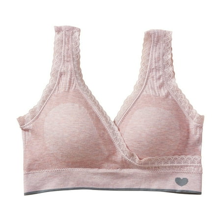 Valcatch Nursing Sleep Bra Breastfeeding Bras Wireless Maternity Wide Band Shoulder Straps Vest Bra