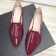 thumbnail image 3 of Zapatillas de ballet SAILING LU de piel sintética brillante para mujer, color rojo vino, 3 of 4