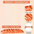 thumbnail image 2 of 100Pcs Blank Elastic Solid Color Silicone Wristbands Stretch for Men Women Teens Gifts Students Sports Supplies,D, 2 of 5