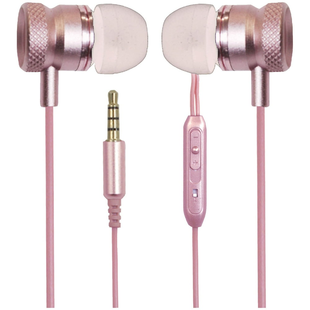 Billboard BB572 Stereo Earbuds with Microphone (Rose Gold) Walmart
